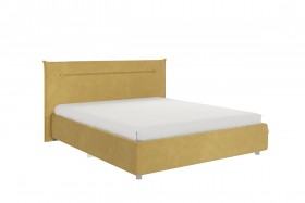 Кровать 1,6 Альба с основанием (Медовый велюр) в Тевризе - tevriz.katalogmebeli.com | фото 1