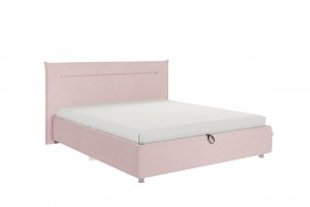 Кровать 1,6 Альба (Нежно-розовый велюр/под-мех) в Тевризе - tevriz.katalogmebeli.com | фото 1