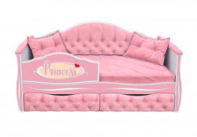 Кровать 160 серии Иллюзия 2 ящика 15 Бледно-розовый (подушки) в Тевризе - tevriz.katalogmebeli.com | фото
