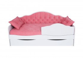 Кровать 170 серии Иллюзия Лайт 1 ящик 89 Розовый (подушки) в Тевризе - tevriz.katalogmebeli.com | фото