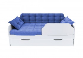Кровать 170 серии Спорт Лайт 1 ящик 85 Синий (подушки) в Тевризе - tevriz.katalogmebeli.com | фото