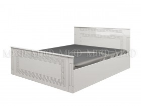 Кровать Афина-1 1,4 м (Белый/Белый глянец) в Тевризе - tevriz.katalogmebeli.com | фото