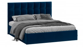 Кровать без ПМ «Эмбер» Велюр Confetti/Blue в Тевризе - tevriz.katalogmebeli.com | фото