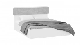 Кровать без ПМ «Нео» Тип 1 Белый/Ателье светлый в Тевризе - tevriz.katalogmebeli.com | фото