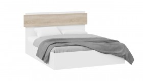 Кровать без ПМ «Нео» Тип 1 Белый/Дуб Сонома светлый в Тевризе - tevriz.katalogmebeli.com | фото