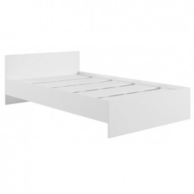 Кровать без ящ. М1200 Мадера Белый в Тевризе - tevriz.katalogmebeli.com | фото