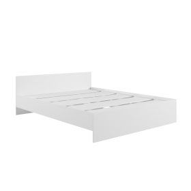 Кровать без ящ. М1400 Мадера Белый в Тевризе - tevriz.katalogmebeli.com | фото 1