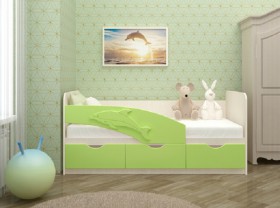 Кровать детская 1,6м Дельфин (Розовый металлик) в Тевризе - tevriz.katalogmebeli.com | фото 2