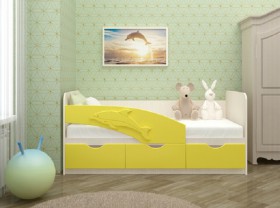 Кровать детская 1,6м Дельфин (Розовый металлик) в Тевризе - tevriz.katalogmebeli.com | фото 3
