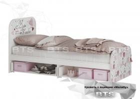 Кровать детская с ящиками КР-10 Малибу в Тевризе - tevriz.katalogmebeli.com | фото 2