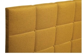 Кровать "Диана" ш. 1400 (Н=1010мм) (жаккард горчица) в Тевризе - tevriz.katalogmebeli.com | фото 5