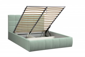 Кровать "Диана" ш. 1600 (Н=1010мм) (жаккард аква) в Тевризе - tevriz.katalogmebeli.com | фото 4
