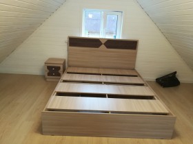Кровать Николь 1.6 (Венге/Лиственница светлая) в Тевризе - tevriz.katalogmebeli.com | фото 2
