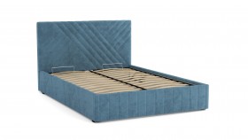 Кровать Гамма ш. 1400 (с основанием для хранения) (велюр тенерифе дасти блю) в Тевризе - tevriz.katalogmebeli.com | фото 2