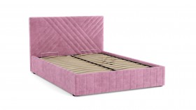 Кровать Гамма ш. 1400 (с основанием для хранения) (велюр тенерифе розовый) в Тевризе - tevriz.katalogmebeli.com | фото 2