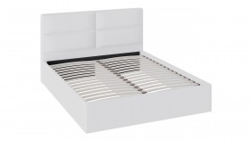 Кровать «Глосс» с мягкой обивкой тип 1 (1400) (Белая) в Тевризе - tevriz.katalogmebeli.com | фото