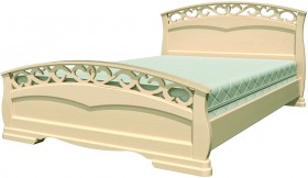 Кровать Грация-1 из массива сосны 1400*2000 Слоновая кость в Тевризе - tevriz.katalogmebeli.com | фото 21