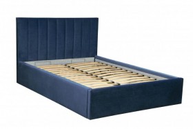 Кровать "Юнона" ш. 1600 (Н=1020мм) (ягуар нэви) в Тевризе - tevriz.katalogmebeli.com | фото 1