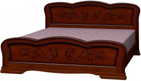 Кровать Карина-8 из массива сосны 1600*2000 Орех в Тевризе - tevriz.katalogmebeli.com | фото 4