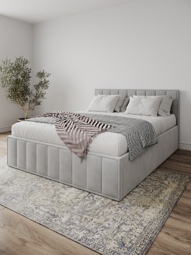 Кровать Лана 1,4 Серый Софт в Тевризе - tevriz.katalogmebeli.com | фото