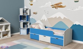 Кровать Малыш-мини Винтерберг/Голубой в Тевризе - tevriz.katalogmebeli.com | фото