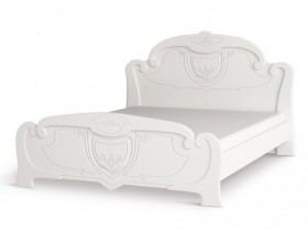 Кровать 1,6м Мария (Белый глянец) в Тевризе - tevriz.katalogmebeli.com | фото 1