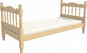 Кровать одинарная Аленка из массива сосны 800*1890 Сосна в Тевризе - tevriz.katalogmebeli.com | фото 3