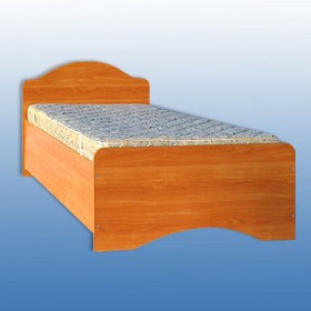 Кровать одинарная с ящиками 800-1 без матраса (круглые спинки) Вишня Оксфорд в Тевризе - tevriz.katalogmebeli.com | фото 2
