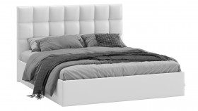 Кровать с ПМ «Эмбер» Экокожа/Белый в Тевризе - tevriz.katalogmebeli.com | фото