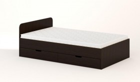 Кровать с ящиками 1200 (Венге) в Тевризе - tevriz.katalogmebeli.com | фото