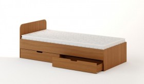 Кровать с ящиками 900 (Бук темный) в Тевризе - tevriz.katalogmebeli.com | фото 1