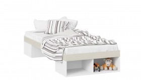 Кровать «Сканди»  Дуб Гарден/Белый в Тевризе - tevriz.katalogmebeli.com | фото 1