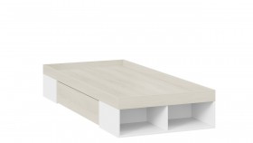 Кровать «Сканди» с ящиком Дуб Гарден/Белый в Тевризе - tevriz.katalogmebeli.com | фото 2
