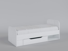 Кровать Совушки 1650х750 (Белый/корпус Выбеленное дерево) в Тевризе - tevriz.katalogmebeli.com | фото 1