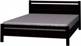 Кровать Вероника-1 из массива сосны 900*2000 Орех темный в Тевризе - tevriz.katalogmebeli.com | фото