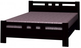 Кровать Вероника-2 из массива сосны 900*2000 Орех темный в Тевризе - tevriz.katalogmebeli.com | фото 5