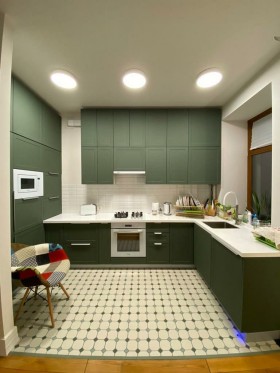 Кухня 1,95м Квадро (Высокие модули/Белый софт/Серый) в Тевризе - tevriz.katalogmebeli.com | фото 18