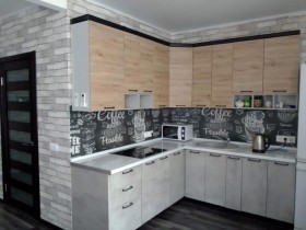 Кухня 2,0м Лофт (Штукатурка белая/Серый) в Тевризе - tevriz.katalogmebeli.com | фото 16