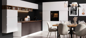 Модульная кухня Женева 2,0 м (Grey/White) в Тевризе - tevriz.katalogmebeli.com | фото