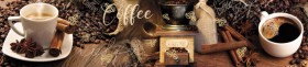 Кухонный фартук Мерцание Кофейная Арабика золото в Тевризе - tevriz.katalogmebeli.com | фото 1