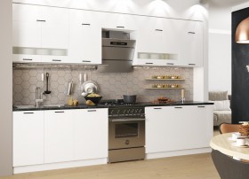 Кухонный гарнитур Дуся 1600 мм верх Белый бриллиант/низ Цемент в Тевризе - tevriz.katalogmebeli.com | фото 5