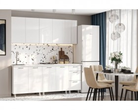 Кухонный гарнитур Модерн New 2 м (Белый глянец Бруно) в Тевризе - tevriz.katalogmebeli.com | фото