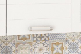 Кухонный гарнитур "Виктория 1.6" белый/белый металлик/графит металлик в Тевризе - tevriz.katalogmebeli.com | фото 4