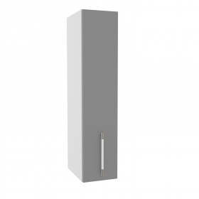 Квадро ВП 200 шкаф верхний высокий (Белый софт/корпус Серый) в Тевризе - tevriz.katalogmebeli.com | фото