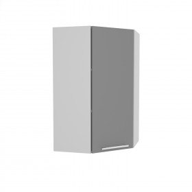 Квадро ВПУ 550 шкаф верхний угловой высокий (Роза/корпус Серый) в Тевризе - tevriz.katalogmebeli.com | фото