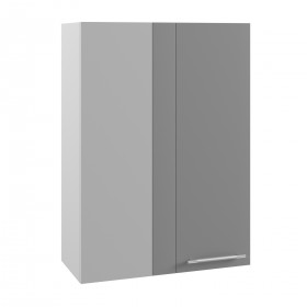 Квадро ВПУ 650 шкаф верхний угловой высокий (Роза/корпус Серый) в Тевризе - tevriz.katalogmebeli.com | фото