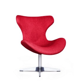 Лаунж кресло Vibe, рогожка красный в Тевризе - tevriz.katalogmebeli.com | фото
