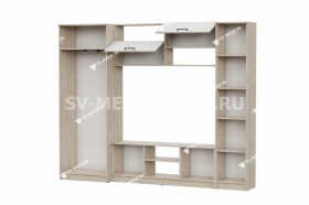 Мебель для гостиной МГС 3 Исполнение 1 Дуб Сонома / Белый в Тевризе - tevriz.katalogmebeli.com | фото 3