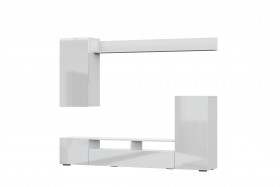 Мебель для гостиной МГС 4 (Белый/Белый глянец) в Тевризе - tevriz.katalogmebeli.com | фото 7