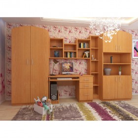 Детская Мишутка Комплект мебели (Вишня оксфорд) в Тевризе - tevriz.katalogmebeli.com | фото